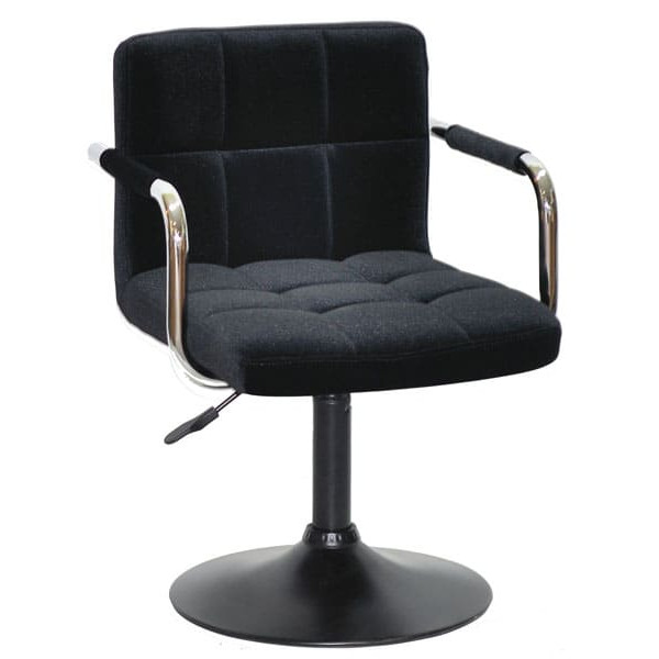 Стул Onder Mebli Arno-Arm BK-BASE Черный B-1011 Бархат-0