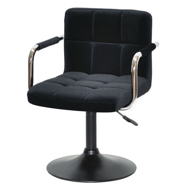 Стул Onder Mebli Arno-Arm BK-BASE Черный B-1011 Бархат-1