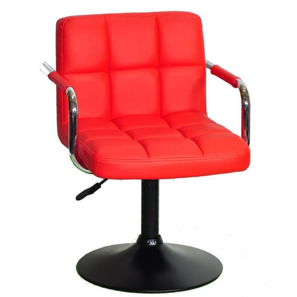 Стілець Onder Mebli Arno-Arm BK-BASE Червоний 1007-0