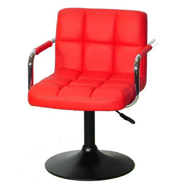 Стілець Onder Mebli Arno-Arm BK-BASE Червоний 1007-1