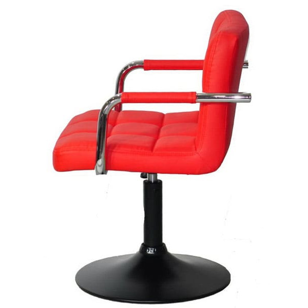 Стілець Onder Mebli Arno-Arm BK-BASE Червоний 1007-3