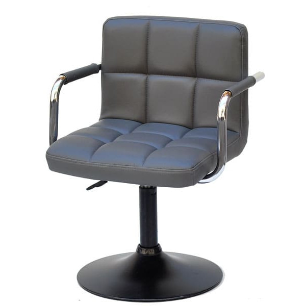 Стілець Onder Mebli Arno-Arm BK-BASE Сірий 1001-1