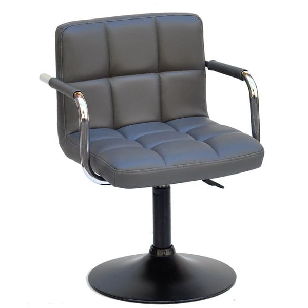 Стілець Onder Mebli Arno-Arm BK-BASE Сірий 1001-0
