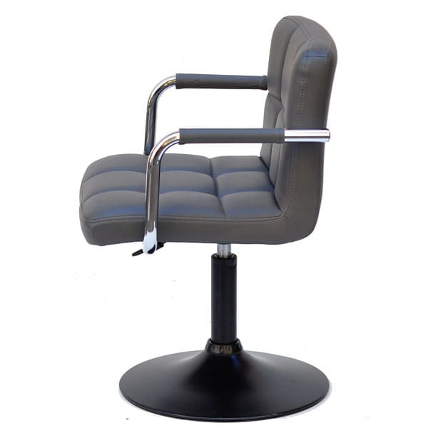 Стілець Onder Mebli Arno-Arm BK-BASE Сірий 1001-2