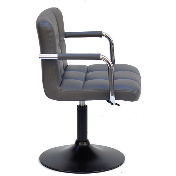 Стілець Onder Mebli Arno-Arm BK-BASE Сірий 1001-3