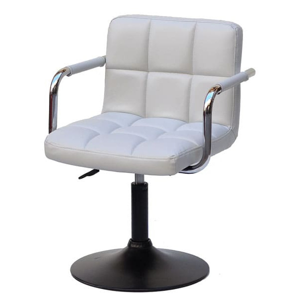 Стул Onder Mebli Arno-Arm BK-BASE Серый 1008 Экокожа-1