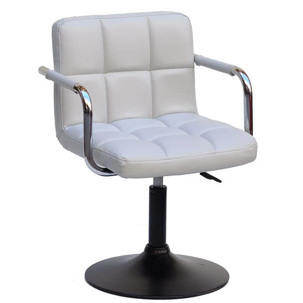 Стул Onder Mebli Arno-Arm BK-BASE Серый 1008 Экокожа-0