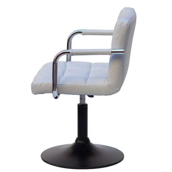 Стул Onder Mebli Arno-Arm BK-BASE Серый 1008 Экокожа-2