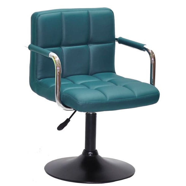 Стул Onder Mebli Arno-Arm BK-BASE Зеленый 1002 Экокожа-0