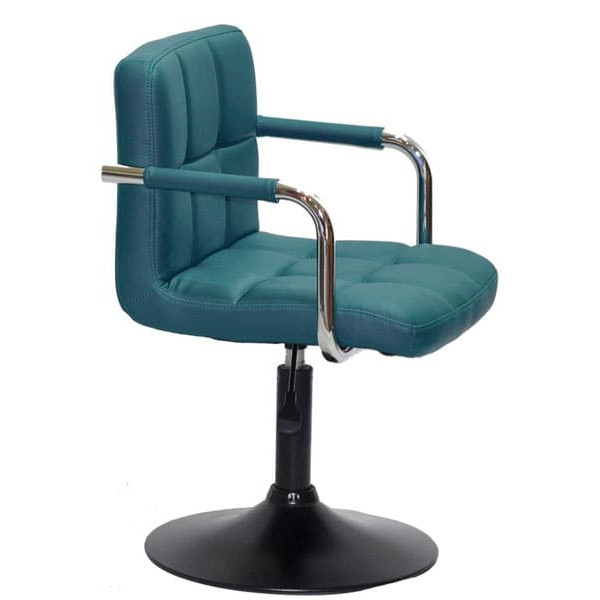 Стул Onder Mebli Arno-Arm BK-BASE Зеленый 1002 Экокожа-2