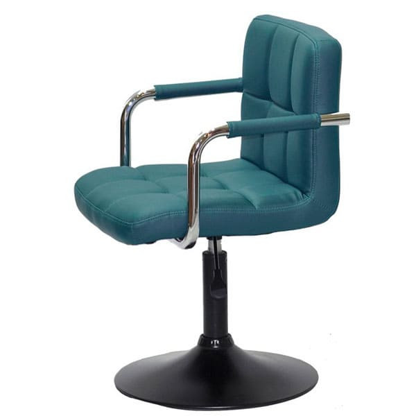Стул Onder Mebli Arno-Arm BK-BASE Зеленый 1002 Экокожа-3