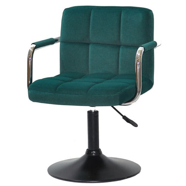 Стул Onder Mebli Arno-Arm BK-BASE Зеленый B-1003 Бархат-1