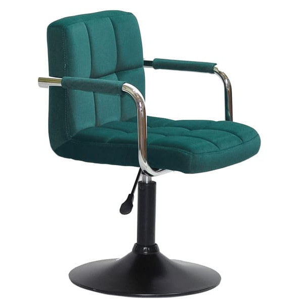 Стул Onder Mebli Arno-Arm BK-BASE Зеленый B-1003 Бархат-2