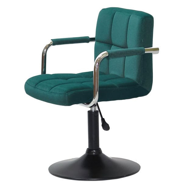 Стул Onder Mebli Arno-Arm BK-BASE Зеленый B-1003 Бархат-3
