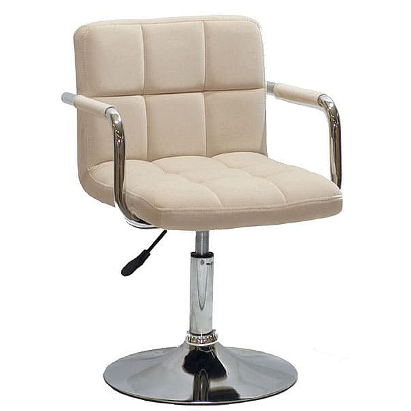 Стул Onder Mebli Arno-Arm CH-BASE Бежевый B-1005 Бархат-0