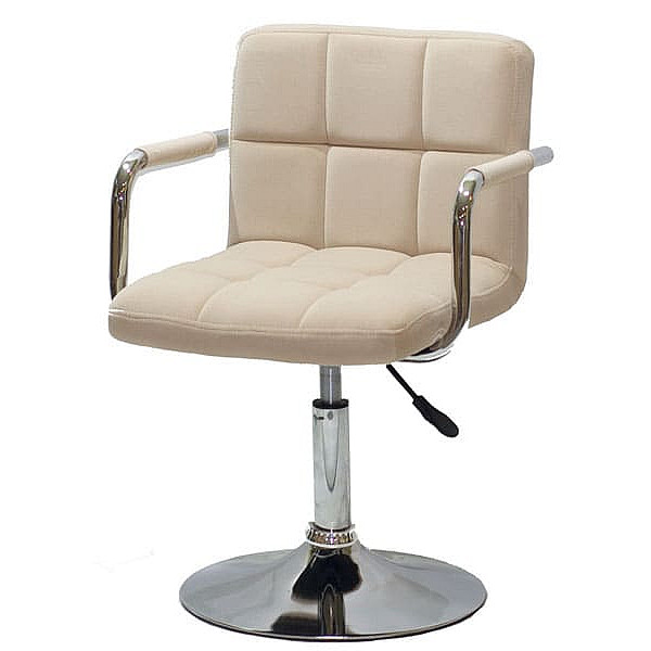 Стул Onder Mebli Arno-Arm CH-BASE Бежевый B-1005 Бархат-1