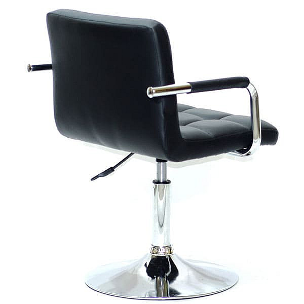 Стілець Onder Mebli Arno-Arm CH-BASE Чорний Екошкіра-3