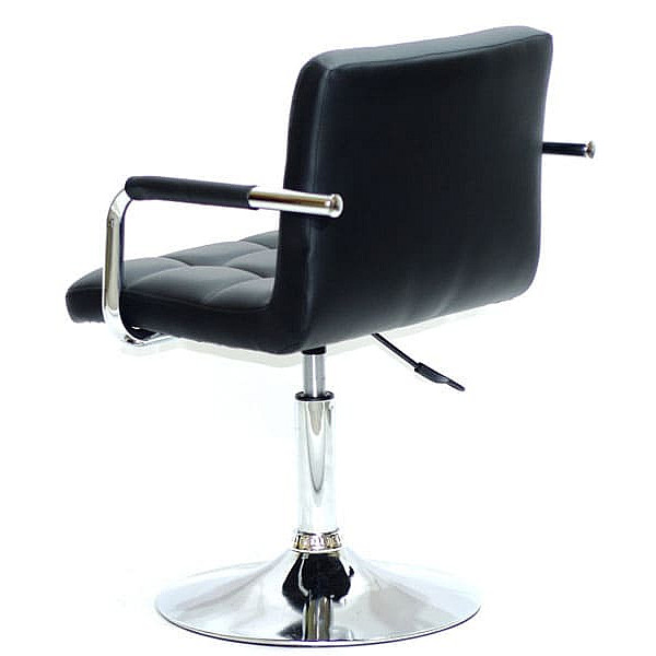 Стілець Onder Mebli Arno-Arm CH-BASE Чорний Екошкіра-2