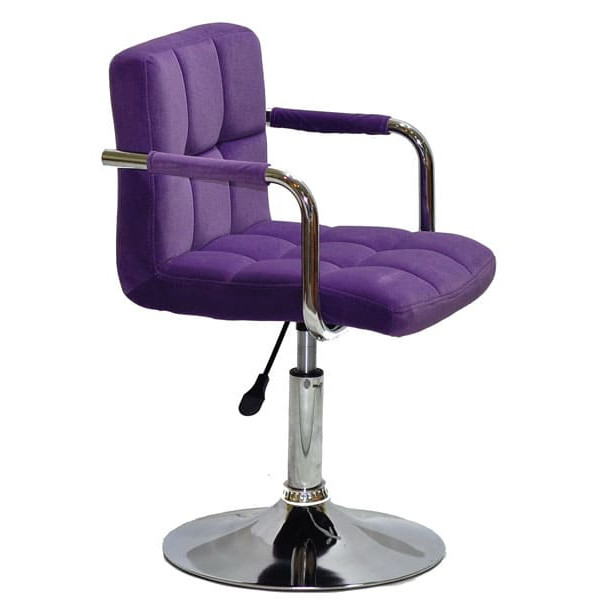 Стілець Onder Mebli Arno-Arm CH-BASE Пурпур B-1013 Оксамит-2