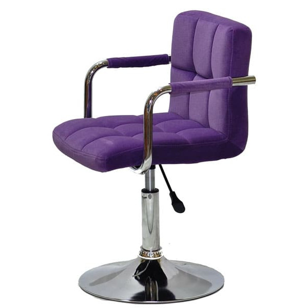 Стілець Onder Mebli Arno-Arm CH-BASE Пурпур B-1013 Оксамит-3