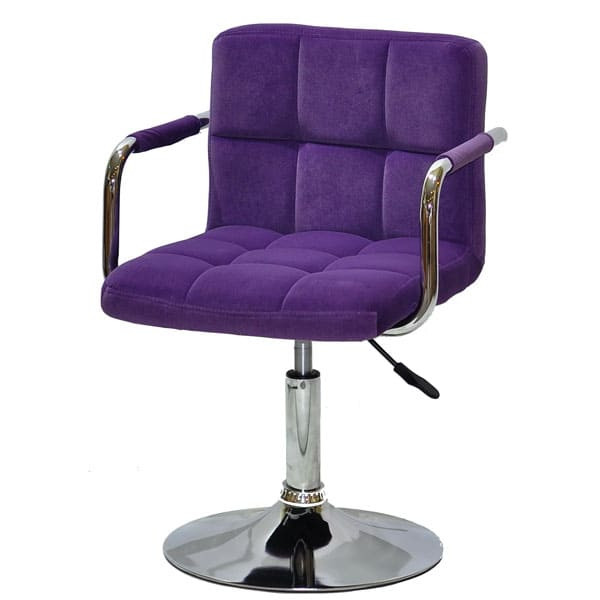 Стілець Onder Mebli Arno-Arm CH-BASE Пурпур B-1013 Оксамит-1