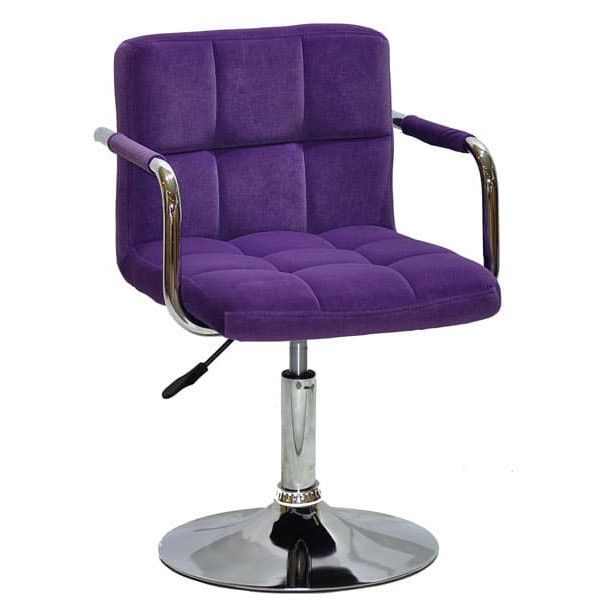 Стілець Onder Mebli Arno-Arm CH-BASE Пурпур B-1013 Оксамит-0
