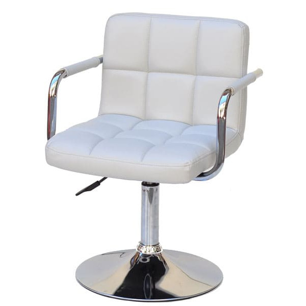 Стул Onder Mebli Arno-Arm CH-BASE Серый 1008 Экокожа-1