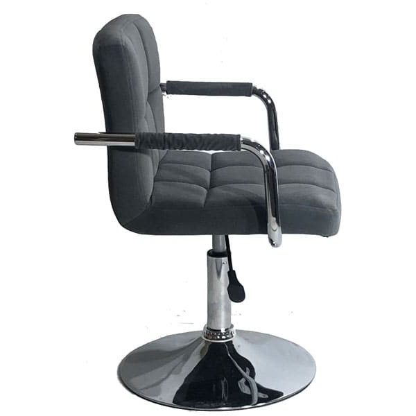 Стілець Onder Mebli Arno-Arm CH-BASE Сірий B-1004 Оксамит-3