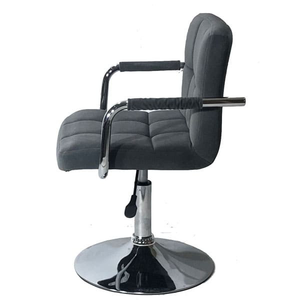 Стілець Onder Mebli Arno-Arm CH-BASE Сірий B-1004 Оксамит-2