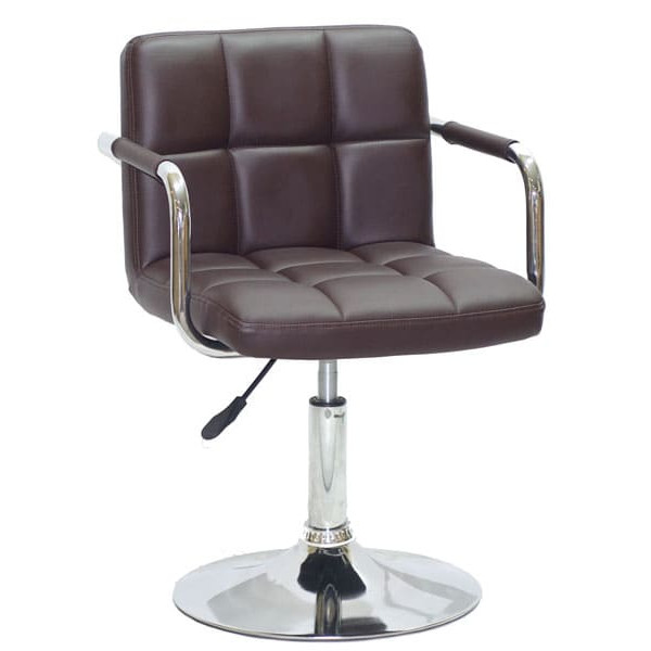 Стілець Onder Mebli Arno-Arm CH-BASE Темно-коричневий 1015 Екошкіра-0