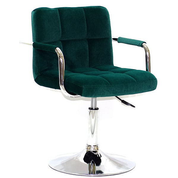 Стул Onder Mebli Arno-Arm CH-BASE Зеленый B-1003 Бархат-0