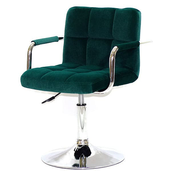 Стул Onder Mebli Arno-Arm CH-BASE Зеленый B-1003 Бархат-1