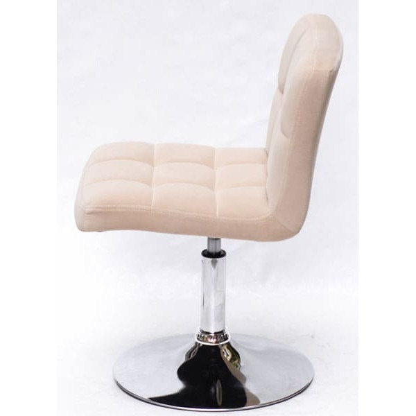 Стілець Onder Mebli Arno CH-BASE Бежевий B-1005 Оксамит-3