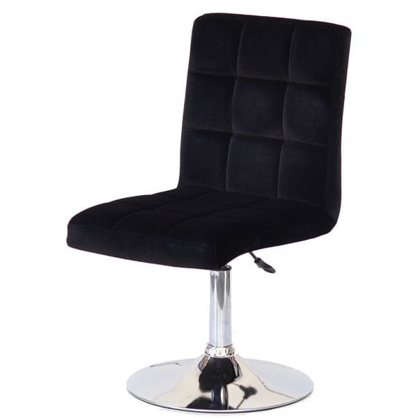 Стілець Onder Mebli Augusto CH-BASE Чорний B-1011 Оксамит-1