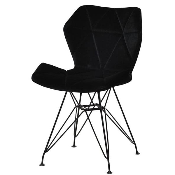 Стул Onder Mebli Greg BK-ML Черный B-1011 Бархат-1