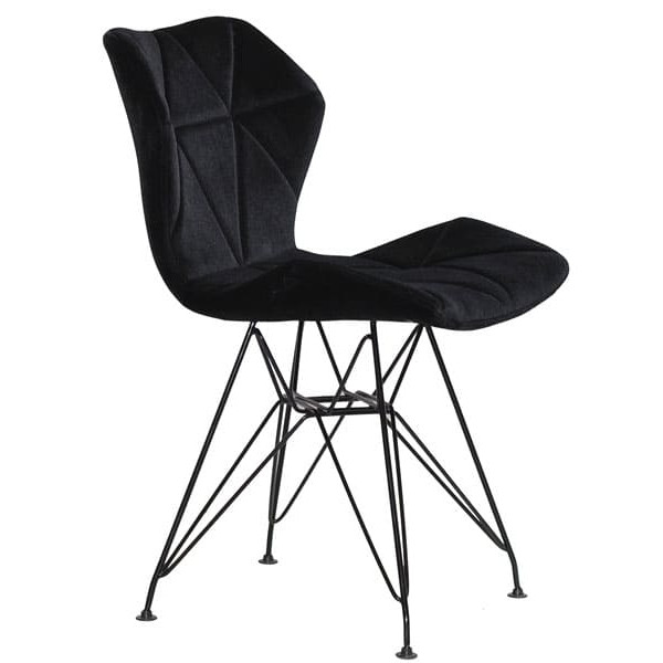 Стул Onder Mebli Greg BK-ML Черный B-1011 Бархат-2