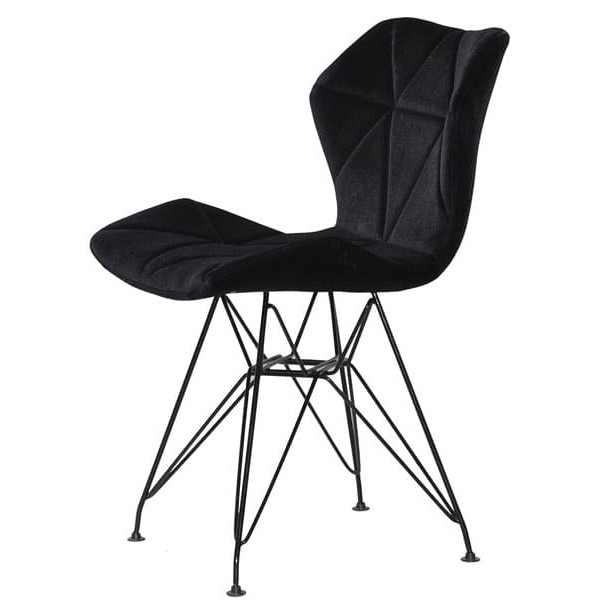 Стул Onder Mebli Greg BK-ML Черный B-1011 Бархат-3