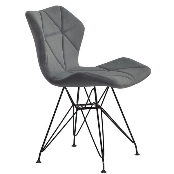 Стул Onder Mebli Greg BK-ML Серый B-1004 Бархат-2