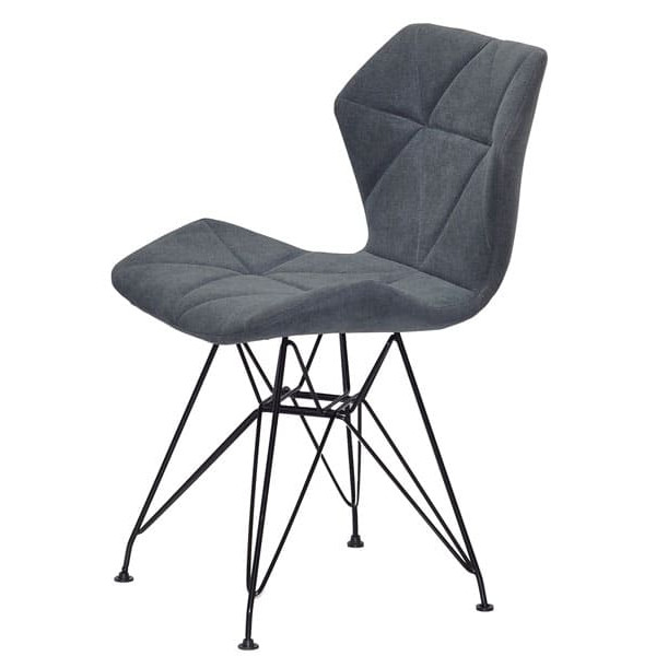 Стілець Onder Mebli Greg BK-ML Світло-сірий SH-1 Шеніл-3