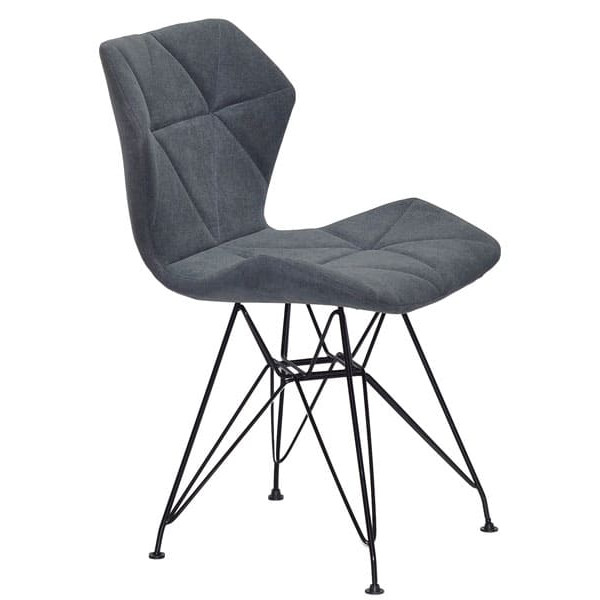 Стілець Onder Mebli Greg BK-ML Світло-сірий SH-1 Шеніл-2