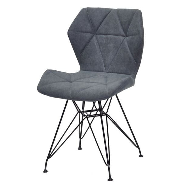 Стілець Onder Mebli Greg BK-ML Світло-сірий SH-1 Шеніл-1