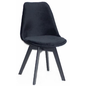 Стул Onder Mebli Milan Soft BK Черный B-4 Бархат