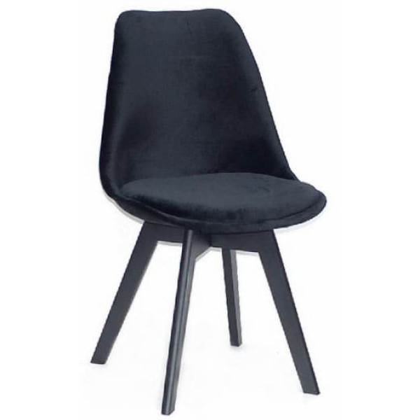 Стілець Onder Mebli Milan Soft BK Чорний B-4 Оксамит-0