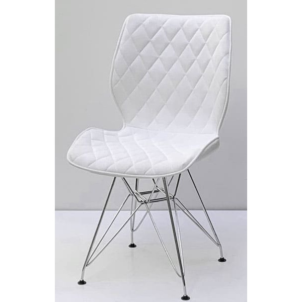 Стілець Onder Mebli Nolan CH-ML Білий SH-4 Шеніл-1