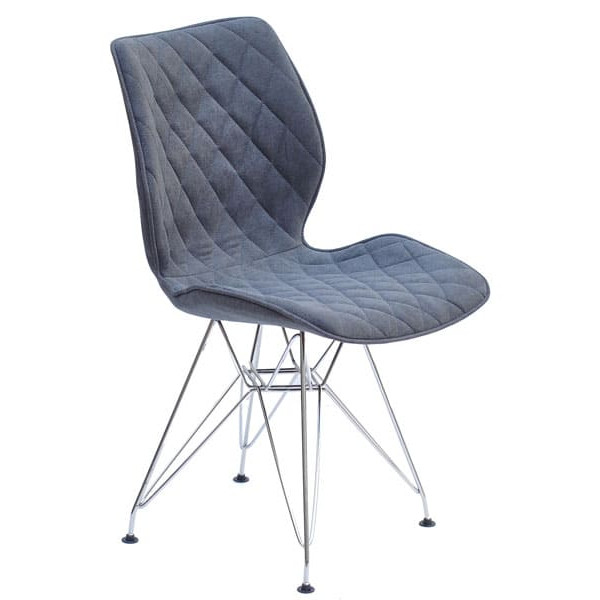 Стілець Onder Mebli Nolan CH-ML Світло-сірий SH-1 Шеніл-3