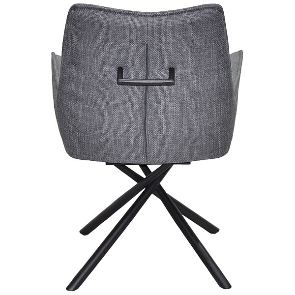 Поворотный стул Onder Mebli HERMAN BK BJRON 13 Серый Ткань-3