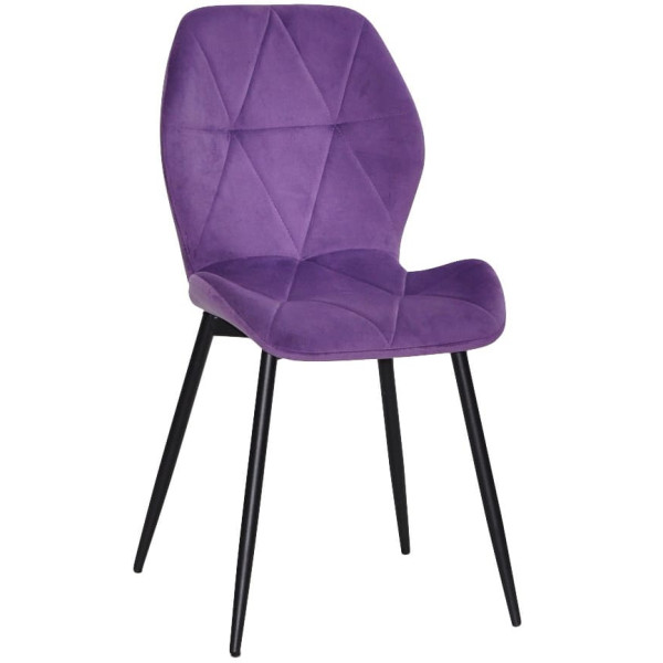 Стілець Onder Mebli REMI BK Пурпуровий QR-857 Оксамит-0
