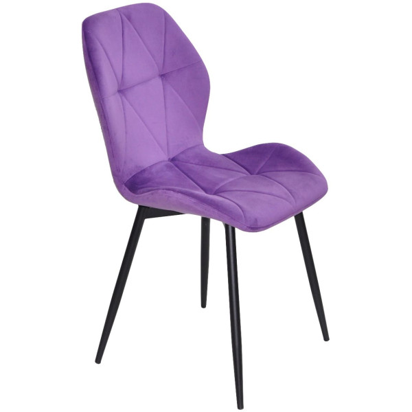 Стілець Onder Mebli REMI BK Пурпуровий QR-857 Оксамит-2