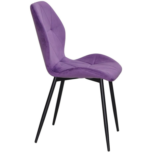 Стілець Onder Mebli REMI BK Пурпуровий QR-857 Оксамит-3