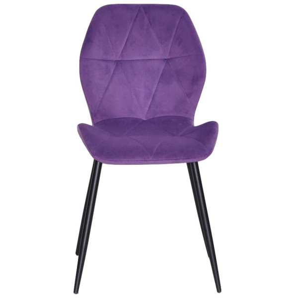 Стілець Onder Mebli REMI BK Пурпуровий QR-857 Оксамит-1